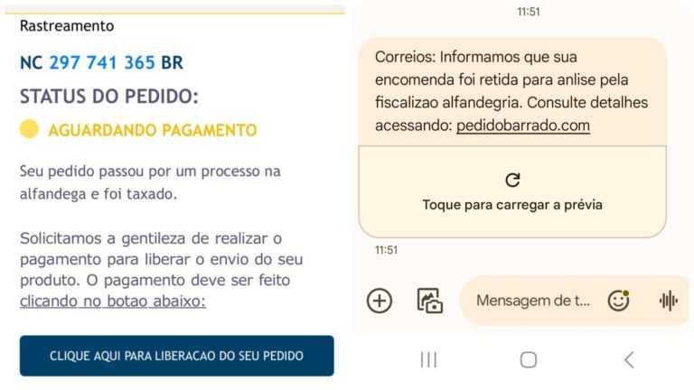 Golpistas criam site fake e enviam mensagens sobre entregas em nome dos Correios; veja como se proteger golpistas-criam-site-fake-e-enviam-mensagens-sobre-entregas-em-nome-dos-correios;-veja-como-se-proteger