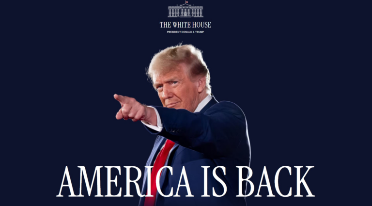 'America is back': site da Casa Branca muda e passa a exaltar Trump 'america-is-back':-site-da-casa-branca-muda-e-passa-a-exaltar-trump