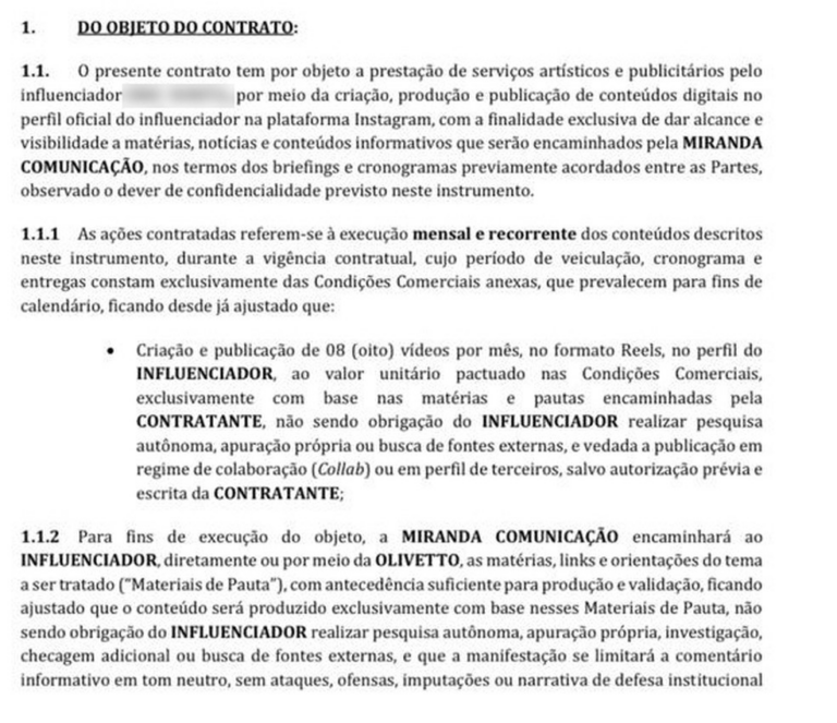 CASO MASTER: influencer afirma ter recebido R$ 7,8 mil por post inicial com críticas ao Banco Central e revela que depois recusou contrato de três meses caso-master:-influencer-afirma-ter-recebido-r$-7,8-mil-por-post-inicial-com-criticas-ao-banco-central-e-revela-que-depois-recusou-contrato-de-tres-meses
